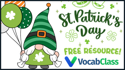 St. Patrick's Day Word Lists